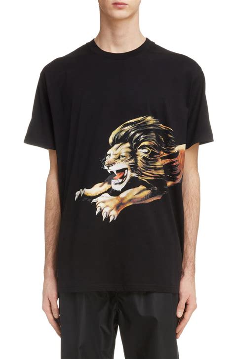 givenchy distressed t-shirt|Givenchy lion t shirt.